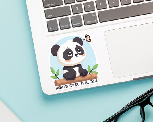 Panda Be All There Sticker