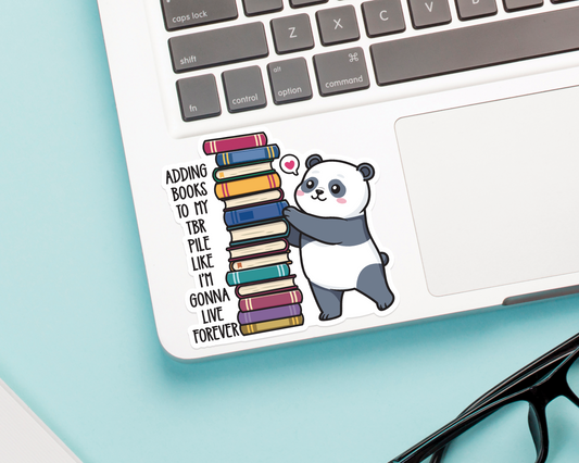 Panda TBR Pile Sticker