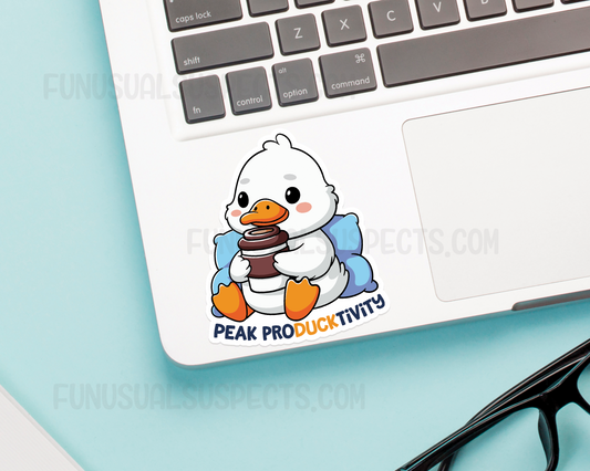 Duck Peak Producktivity Sticker
