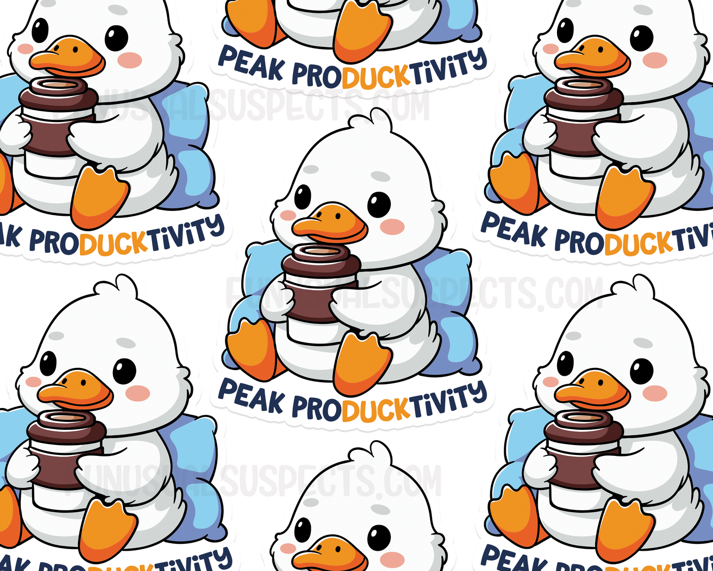 Duck Peak Producktivity Sticker
