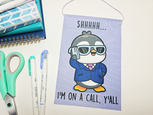 Penguin Phone Call Mini Banner