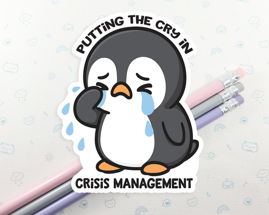 Penguin Crisis Management Sticker