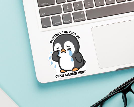 Penguin Crisis Management Sticker