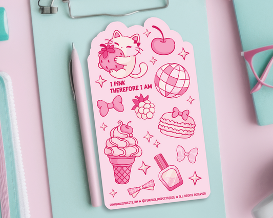 Pink Things Sticker Sheet