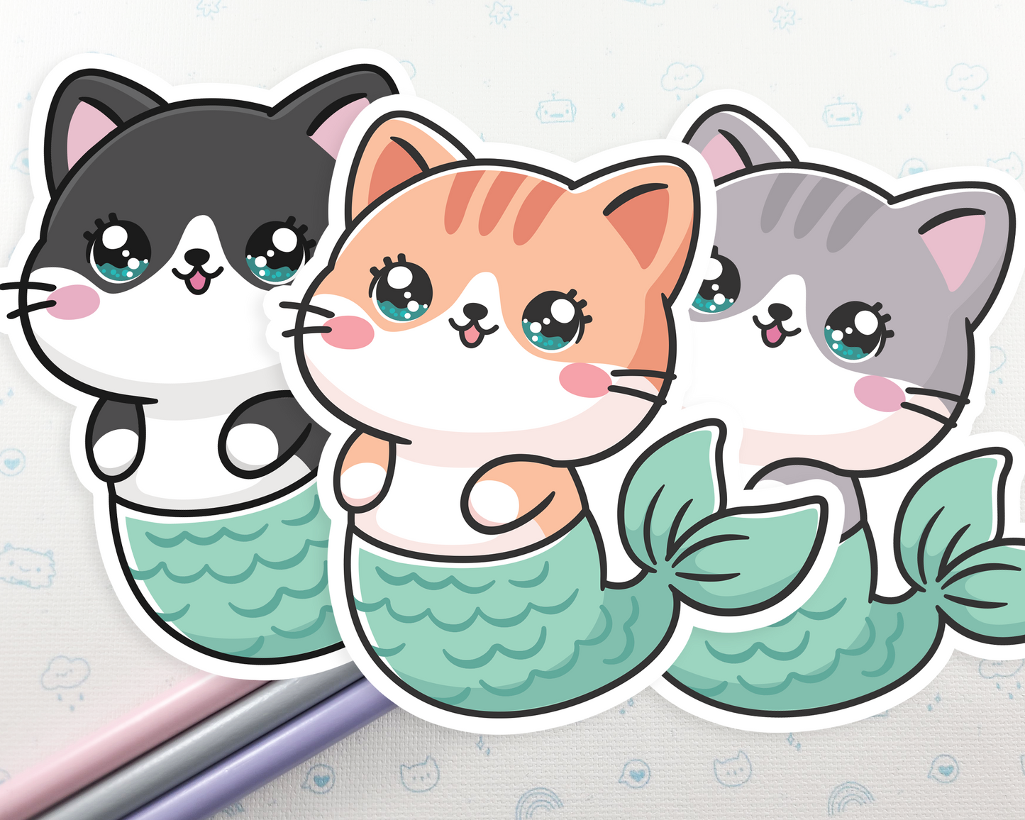 Cat Purrmaid Sticker