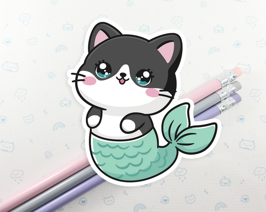 Cat Purrmaid Sticker