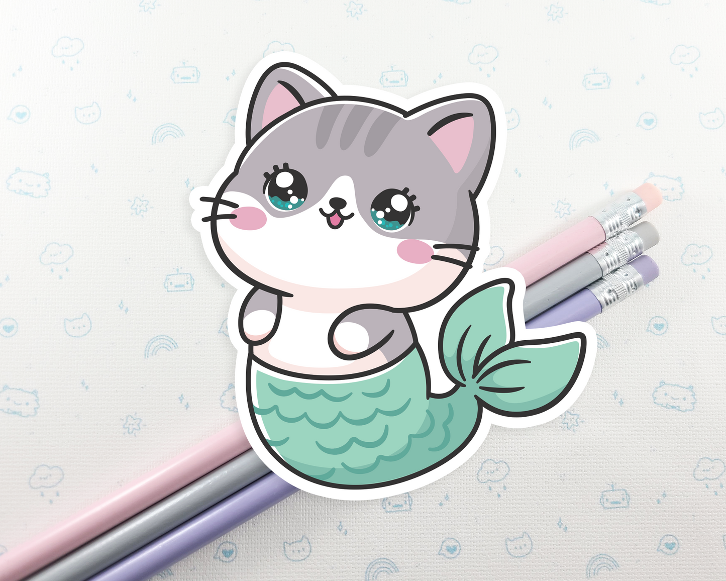 Cat Purrmaid Sticker