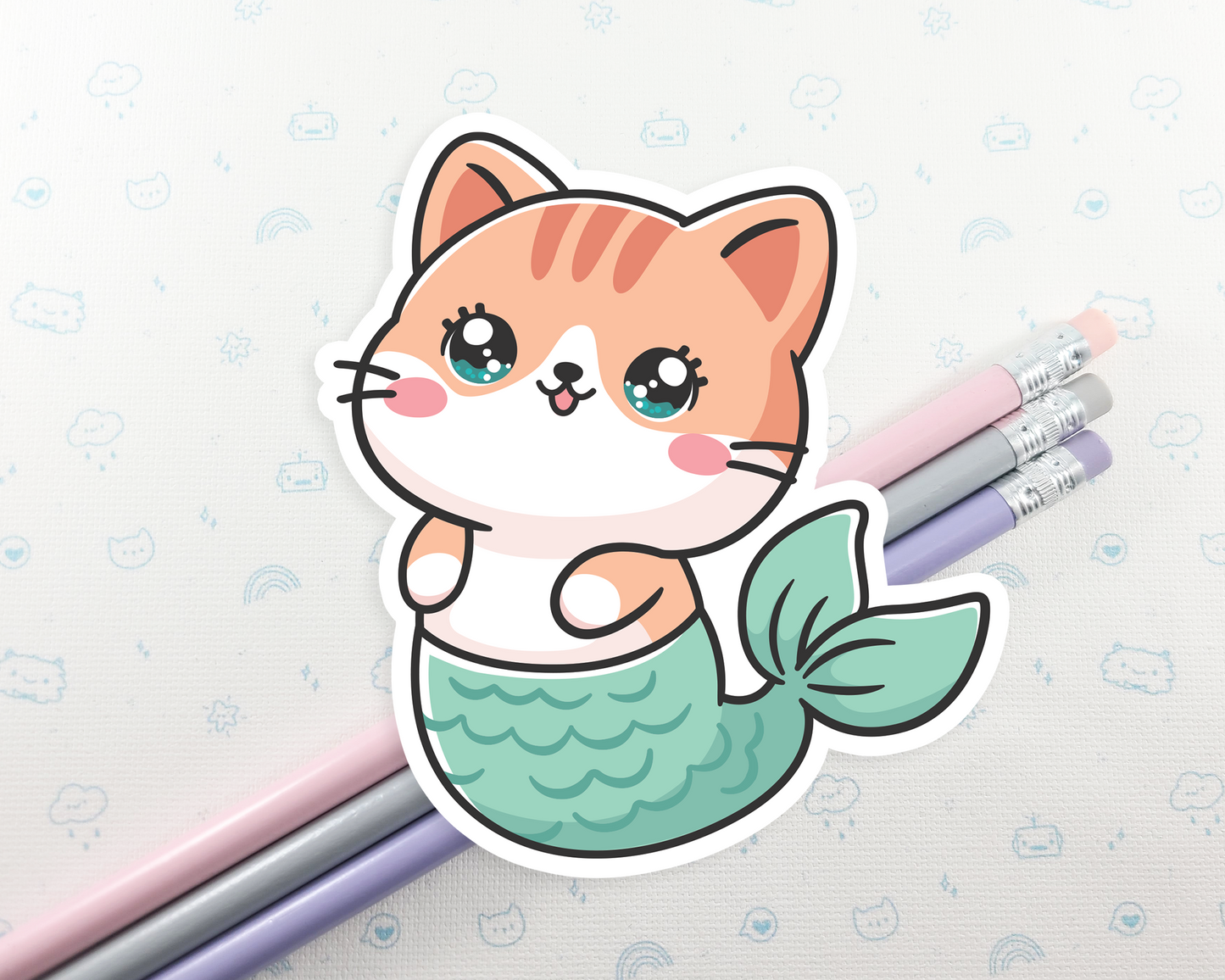 Cat Purrmaid Sticker