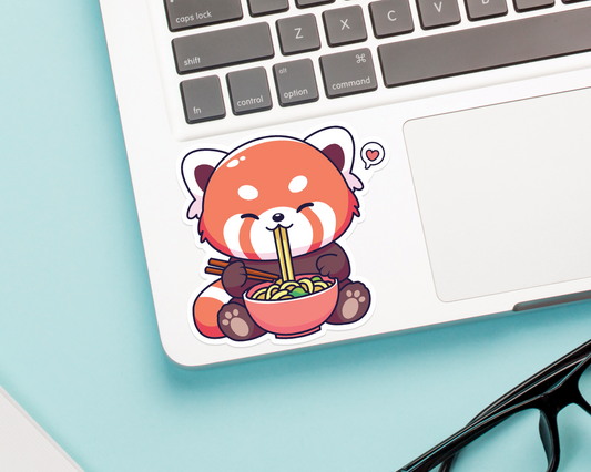 Red Panda Noodles Sticker