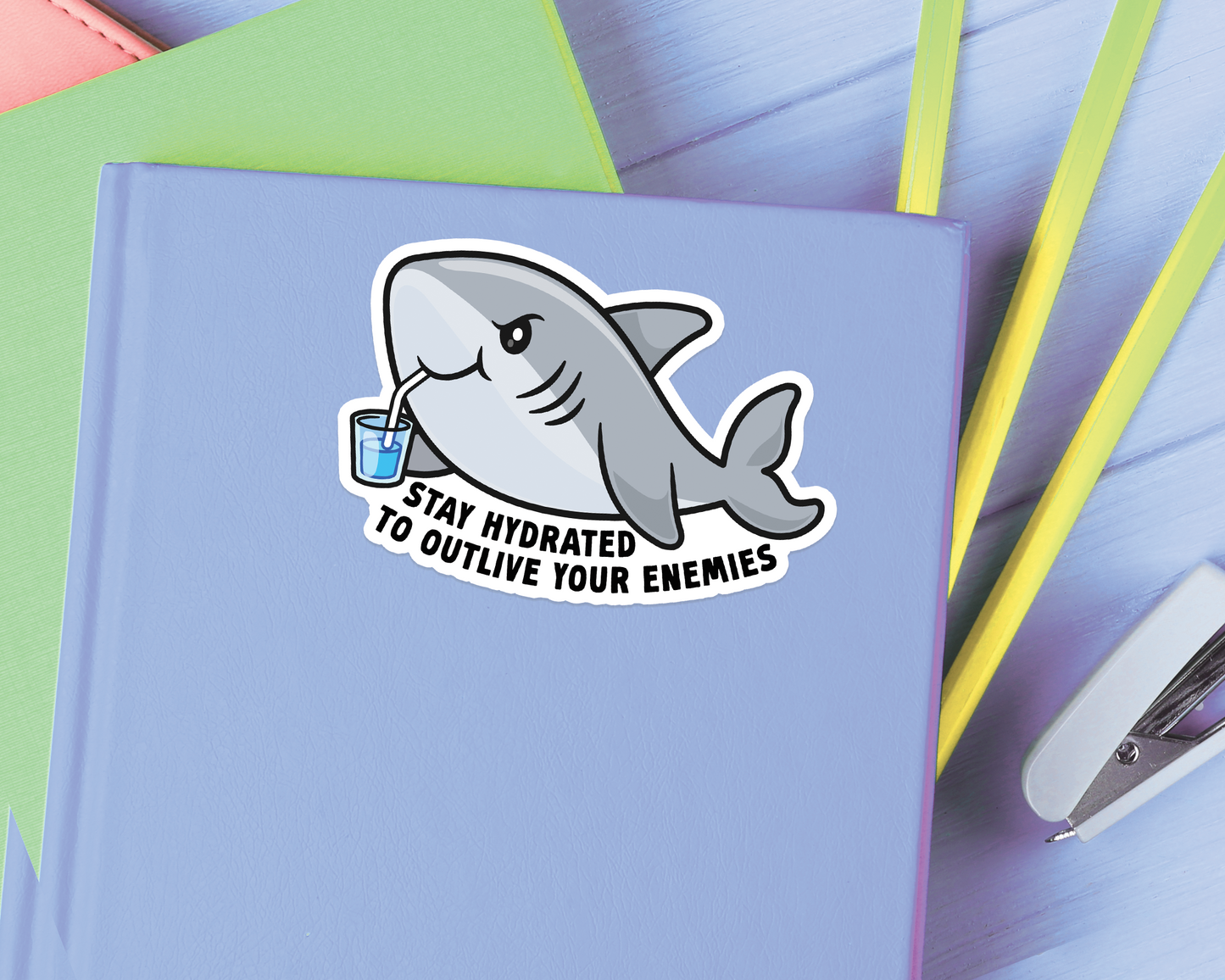 Shark Stay Hydrated Sticker