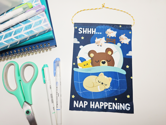 Shh Napping Mini Banner