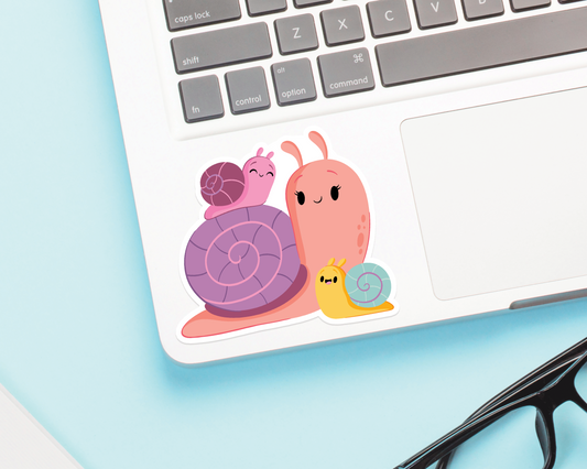 Snail and Baby Sticker
