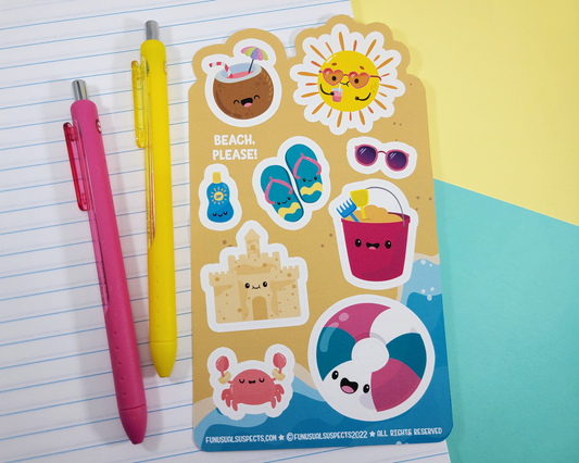 Beach Sticker Sheet
