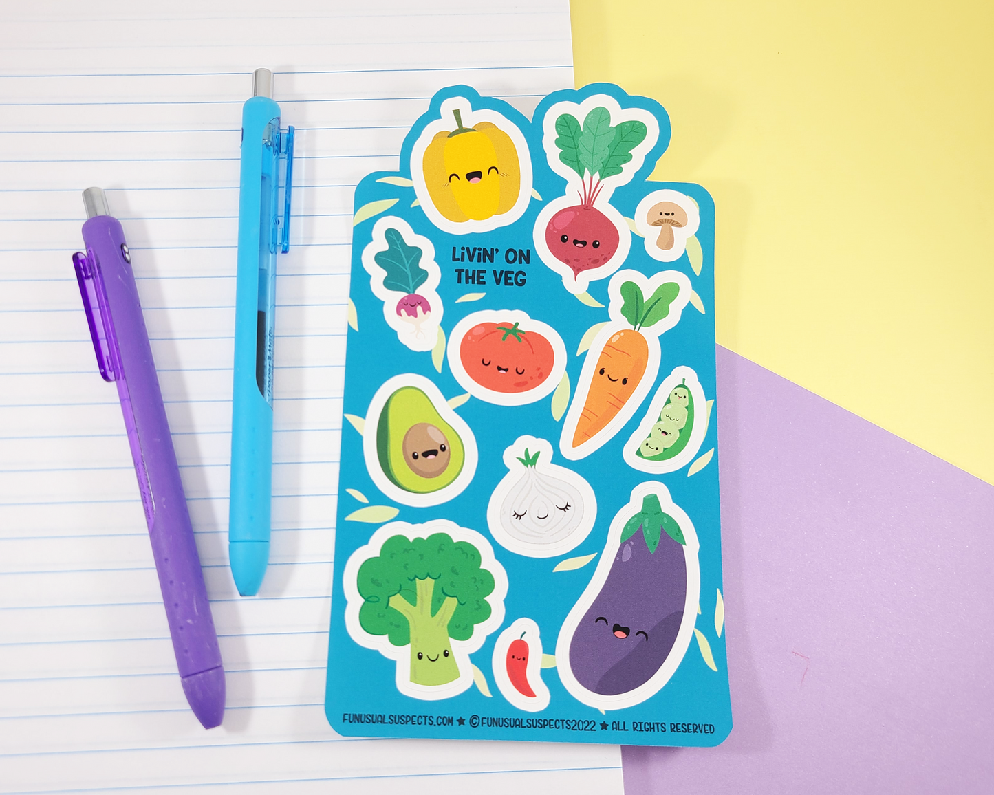 Vegetable Sticker Sheet