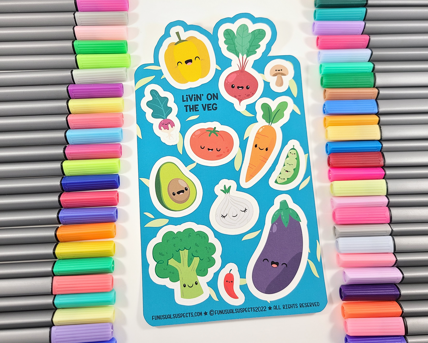 Vegetable Sticker Sheet