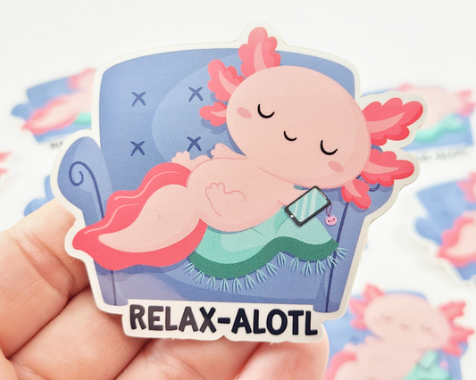Axolotl Relax Sticker