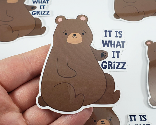 Grizzly Bear Sticker