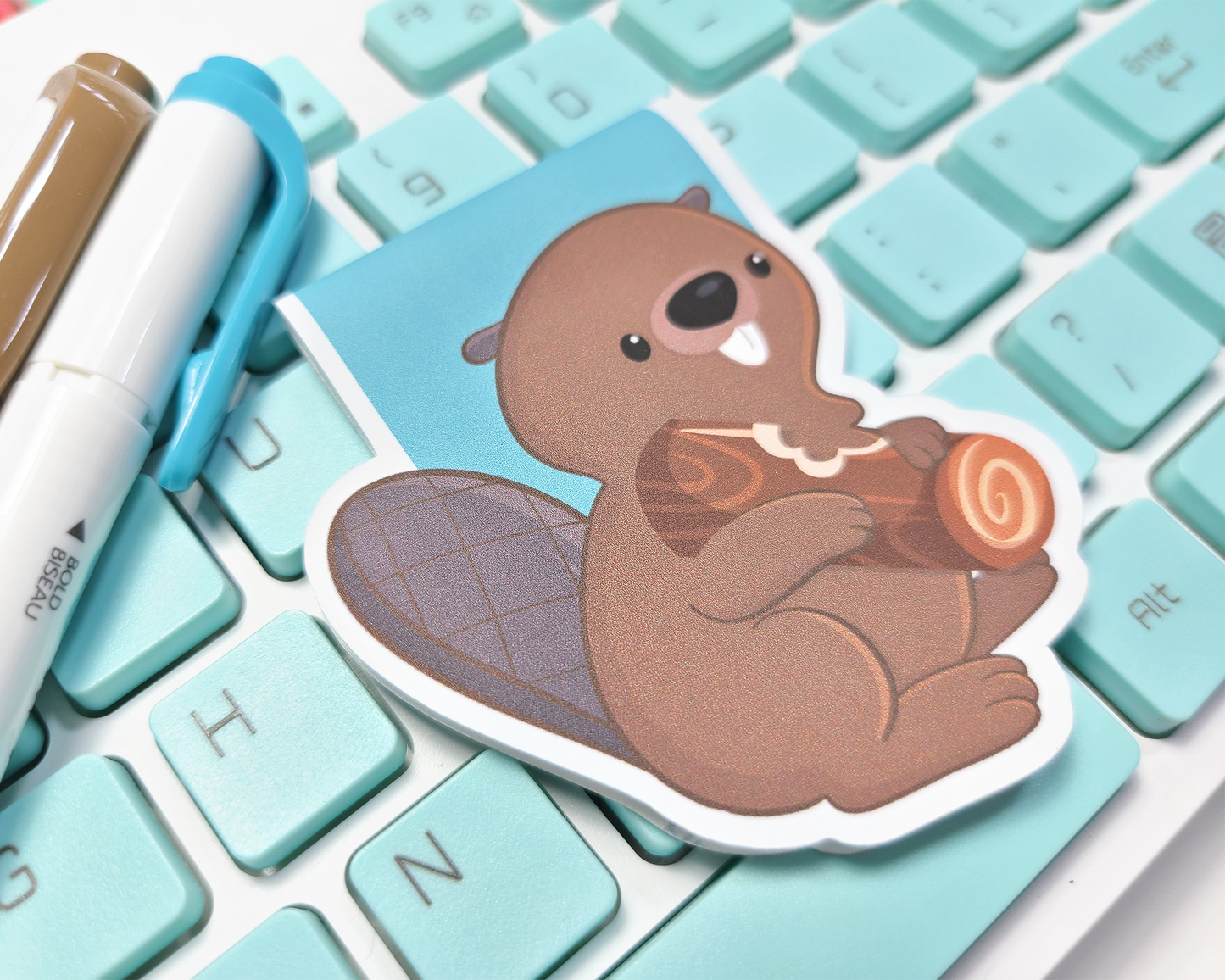Beaver Magnetic Bookmark