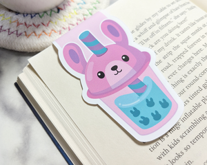Boba Bunny Cup Magnetic Bookmark