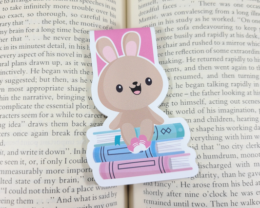 Bookstack Bunny Magnetic Bookmark