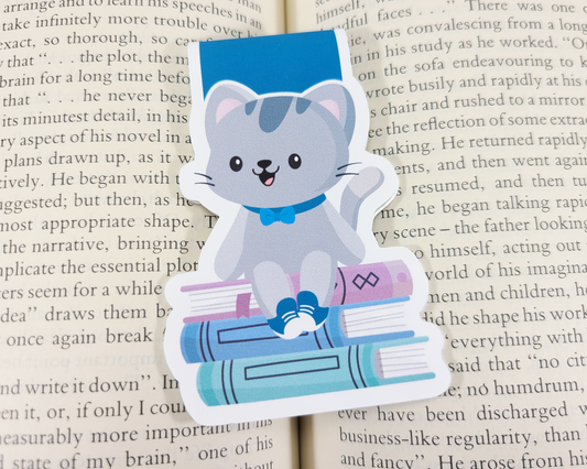 Bookstack Cat Magnetic Bookmark
