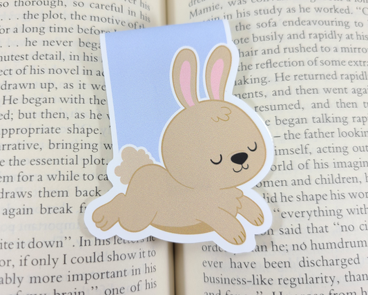 Bunny Hopping Magnetic Bookmark