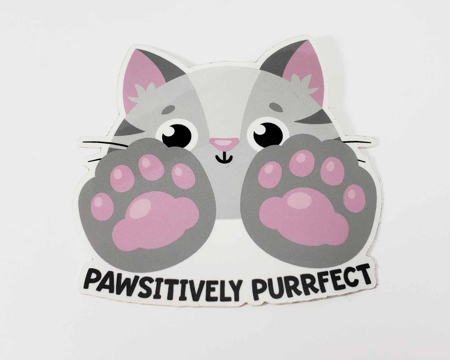 Cat Pawsitively Purrfect Sticker