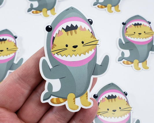Cat Shark Sticker