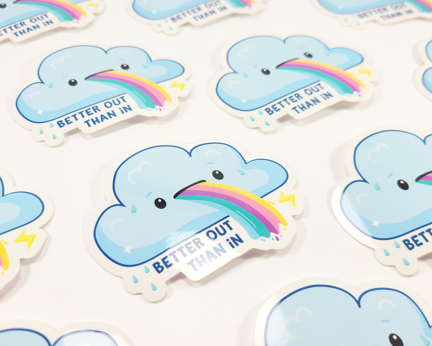 Cloud Better Out Sticker