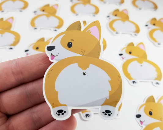 Corgi Butt Sticker
