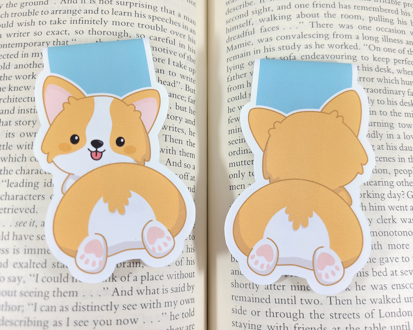 Corgi Bum Magnetic Bookmark