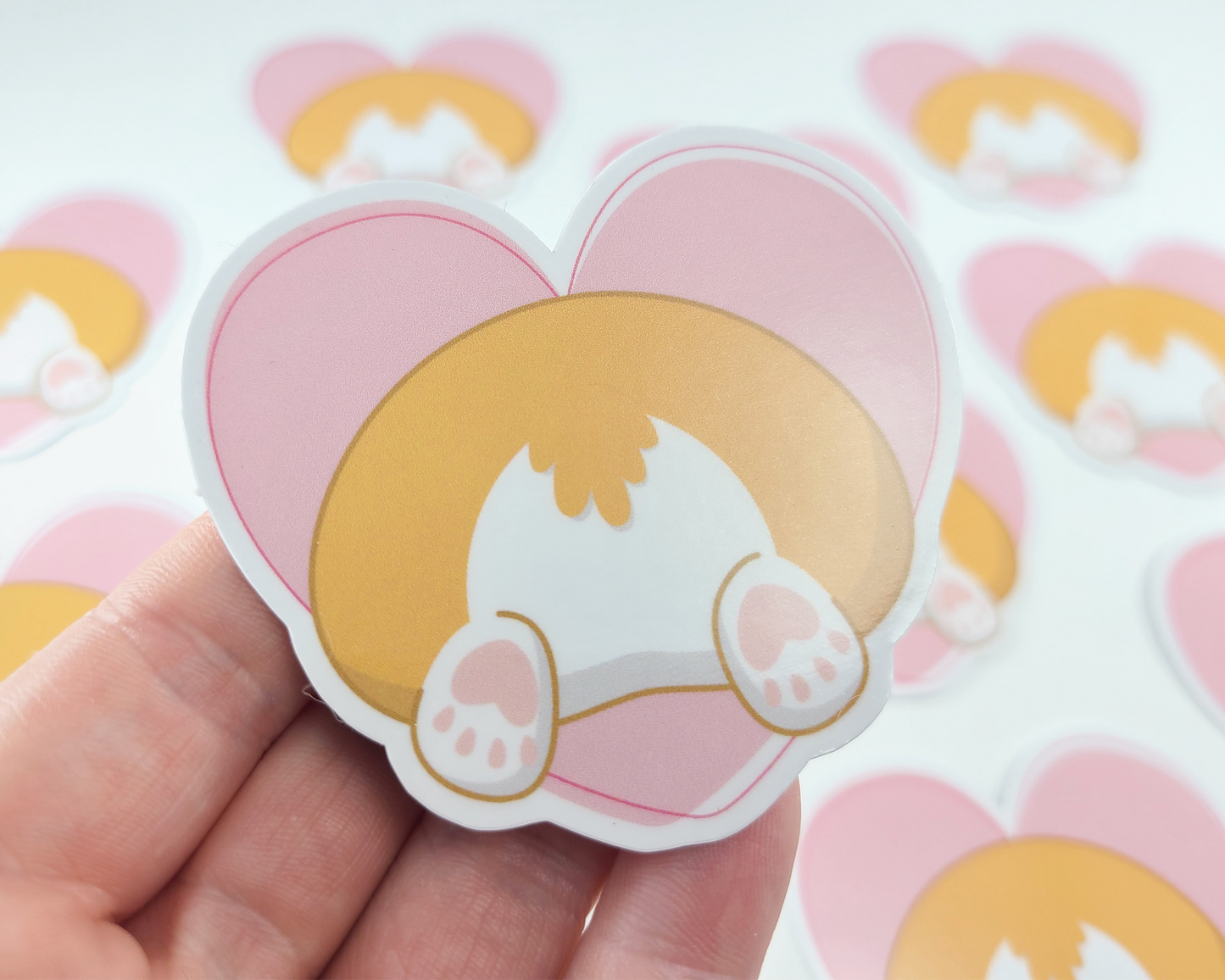 Corgi Bum Love Sticker