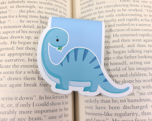 Dino Brontosaurus Magnetic Bookmark