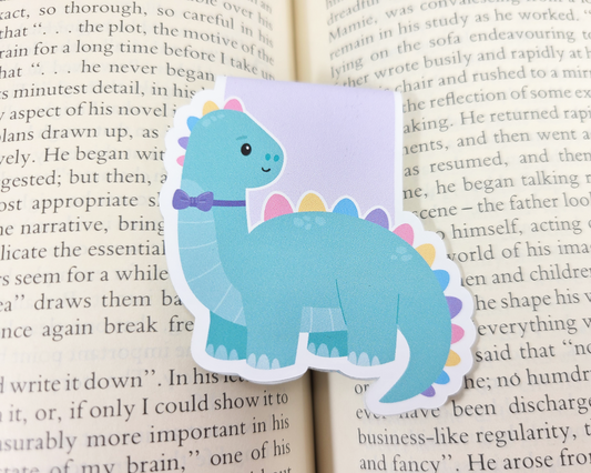 Dino Rainbow Magnetic Bookmark