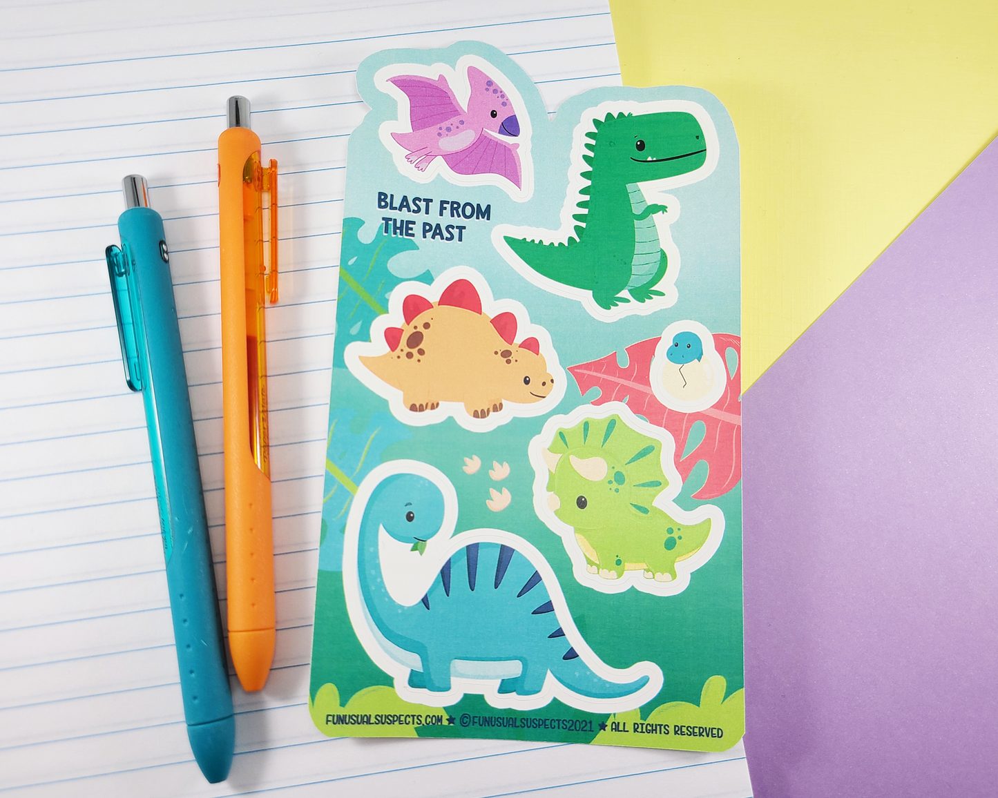 Dinosaur Sticker Sheet