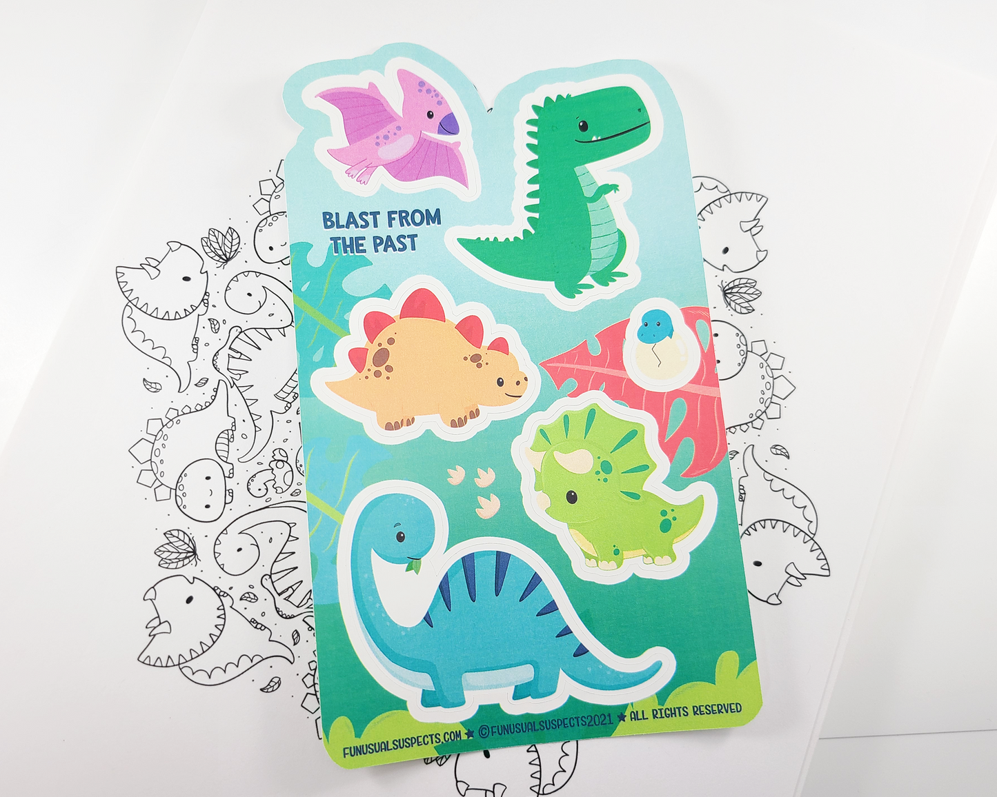 Dinosaur Sticker Sheet