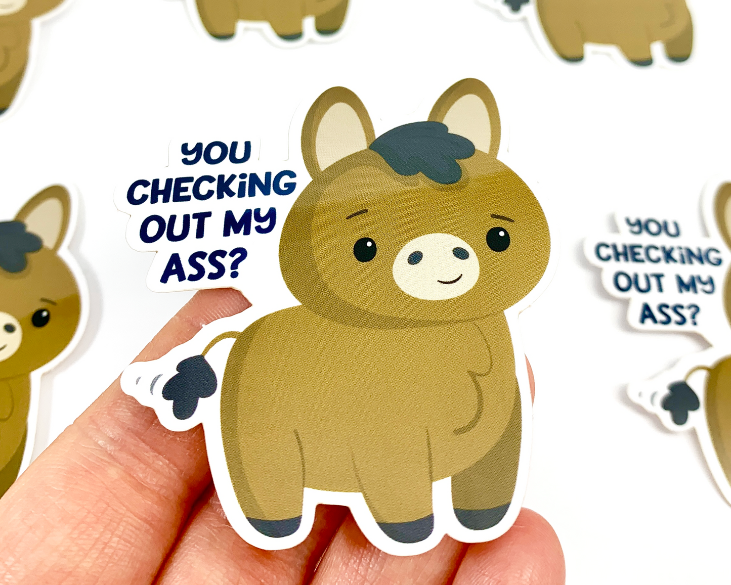 Donkey Pun Sticker