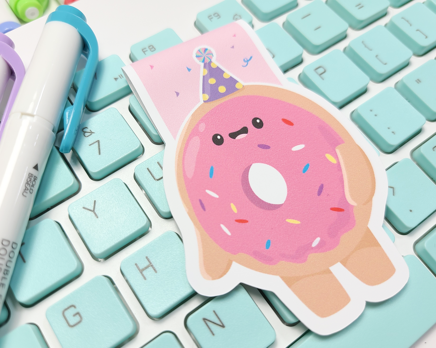 Donut Party Magnetic Bookmark