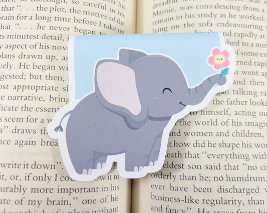 Elephant Magnetic Bookmark