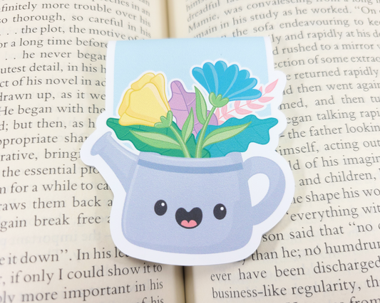 Flower Can Magnetic Bookmark