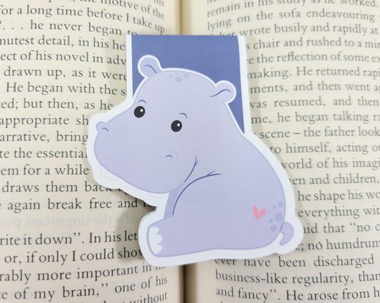 Hippo Magnetic Bookmark