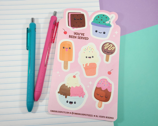 Ice Cream Sticker Sheet