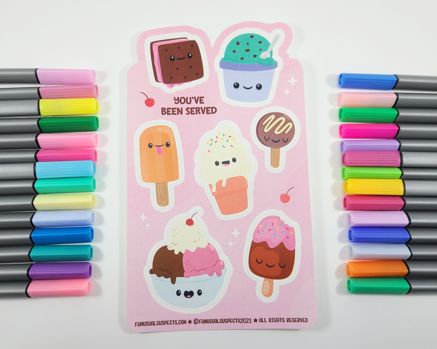 Ice Cream Sticker Sheet