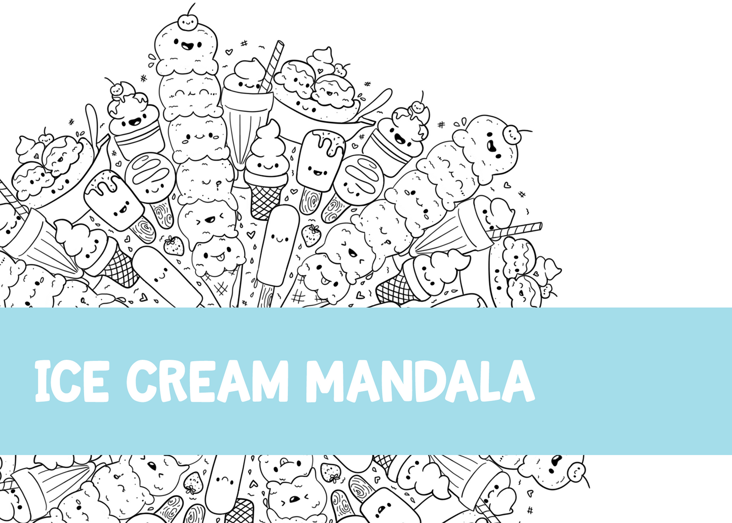 Ice Cream Coloring Page