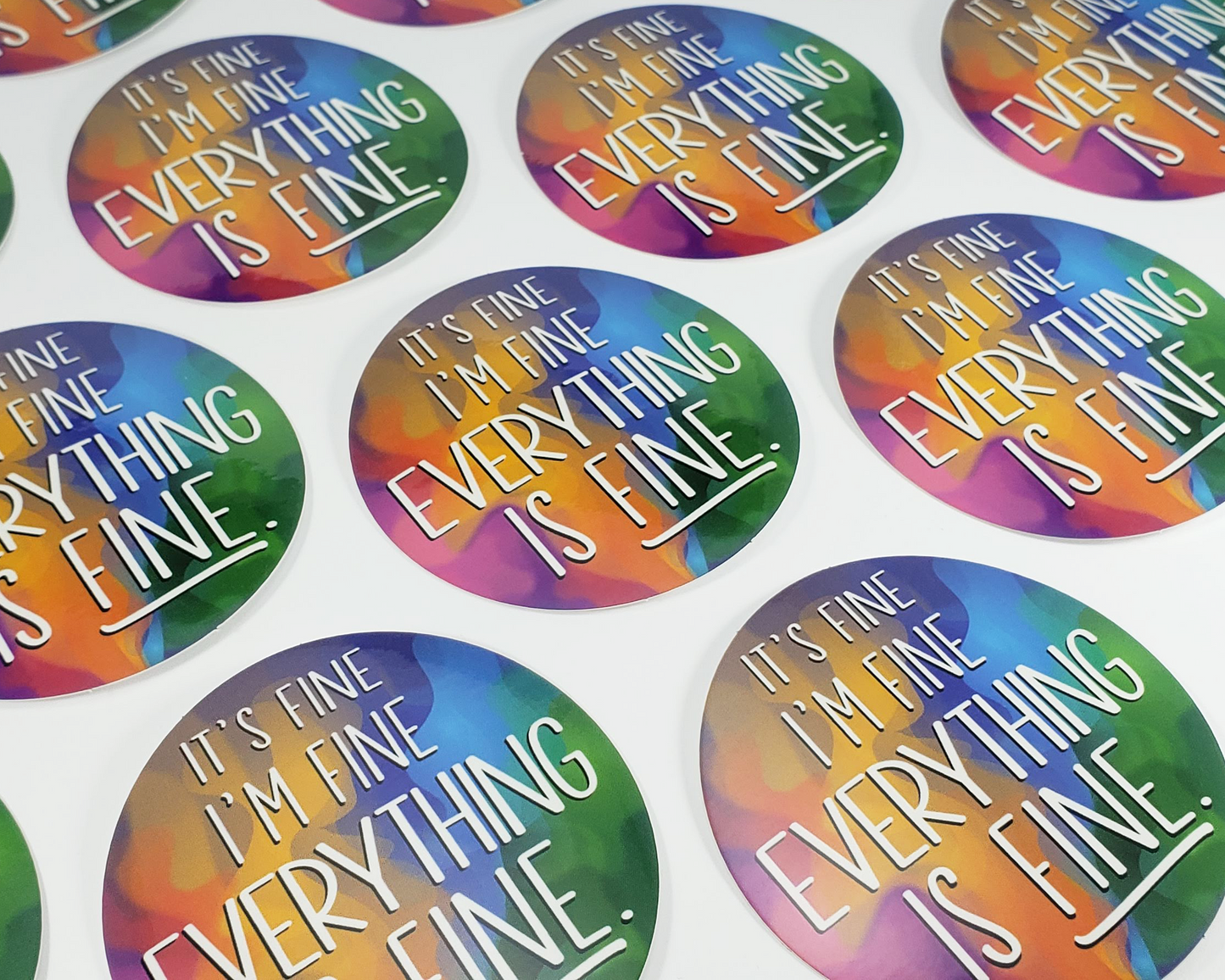 It's Fine I'm Fine Sticker