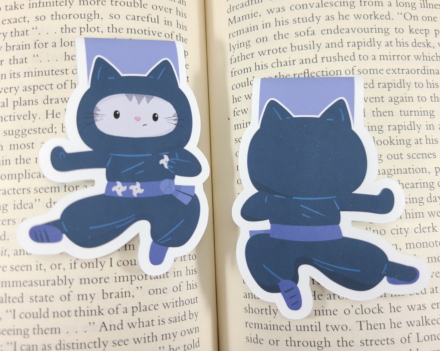 Ninja Cat Magnetic Bookmark