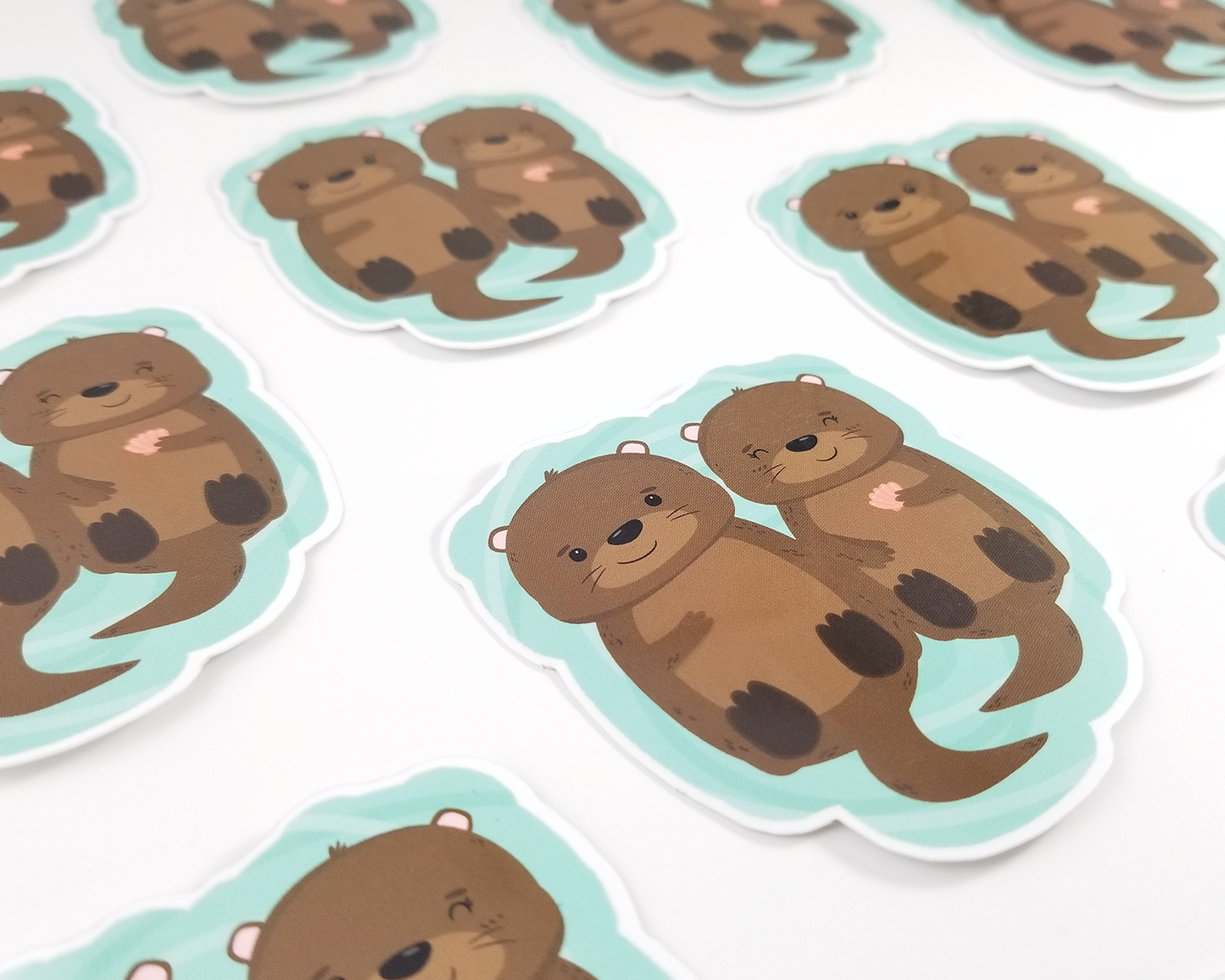 Otter Couple Sticker