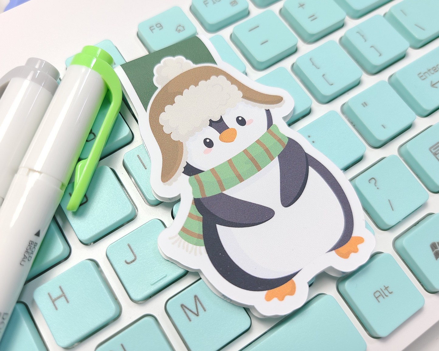 Penguin Winter Magnetic Bookmark