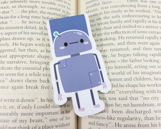 Robot Standing Magnetic Bookmark