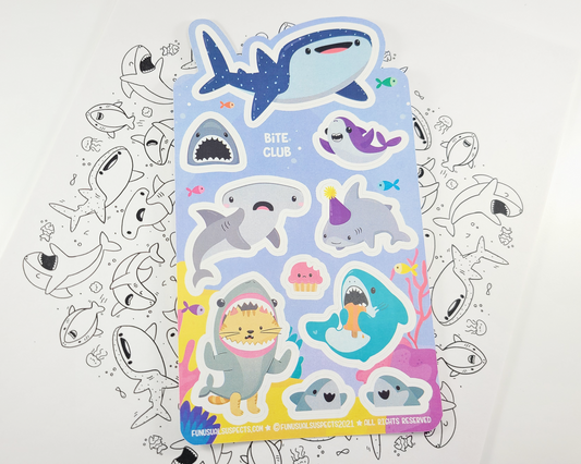 Shark Sticker Sheet